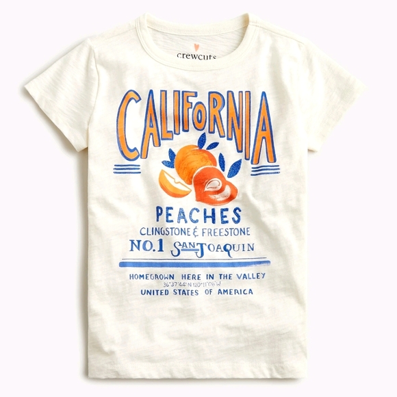 Crewcuts Tops - 🆕️ Crewcuts “CALIFORNIA PEACHES” Graphic T-Shirt
